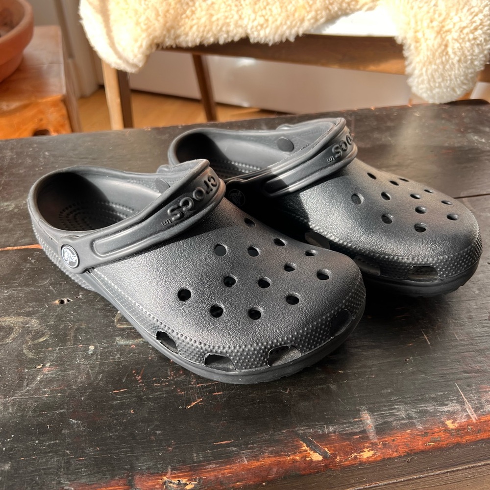 Black Crocs Clogs Sz 36/37